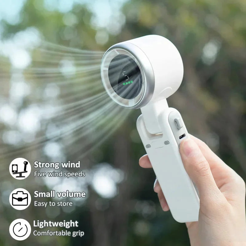 Compact Portable 3-in-1 Mini Turbo Fan for Summer Cooling