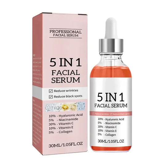 5 In 1 Vitamin C Hyaluronic Acid Facial Serum