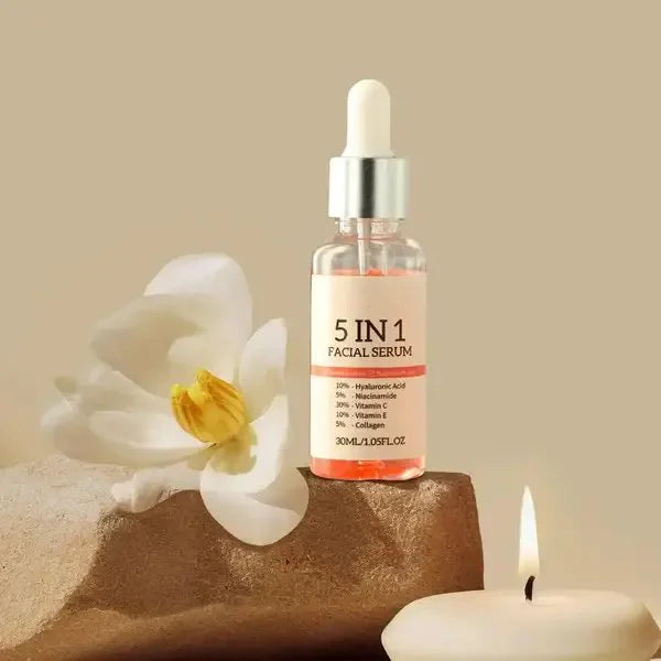 5 In 1 Vitamin C Hyaluronic Acid Facial Serum